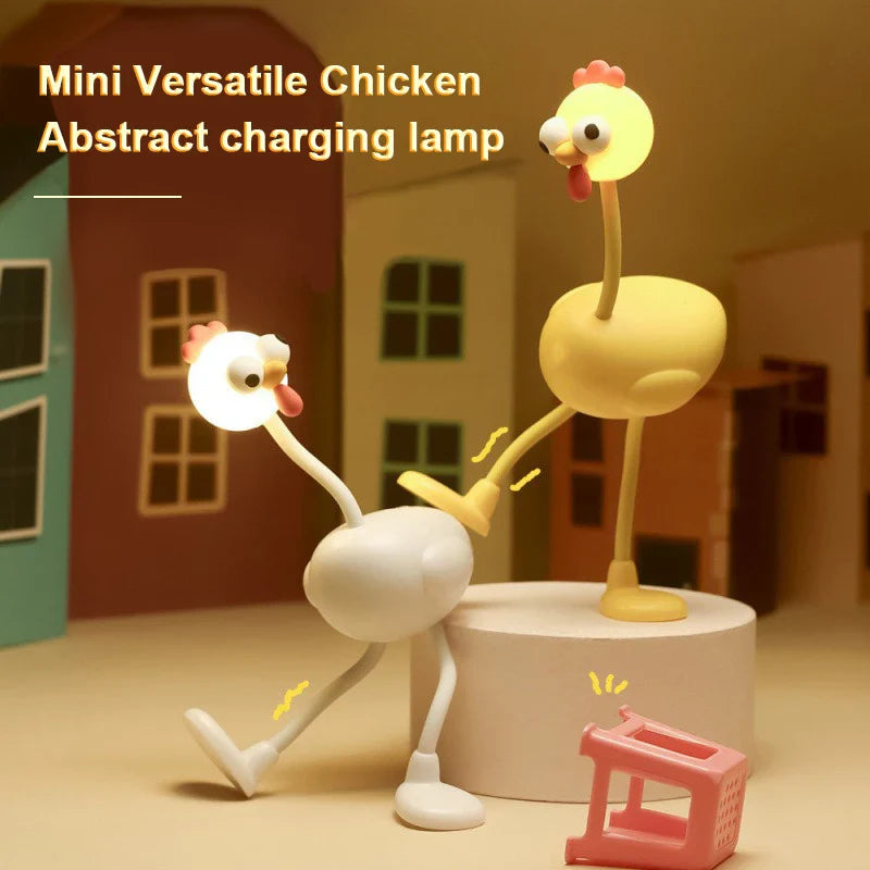 Funny Chicken Night Light Rechargeable LED Desk Lamp