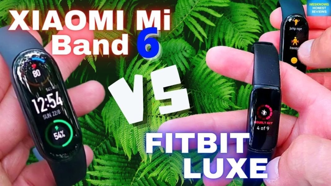 xiaomi mi band 6 vs fitbit luxe